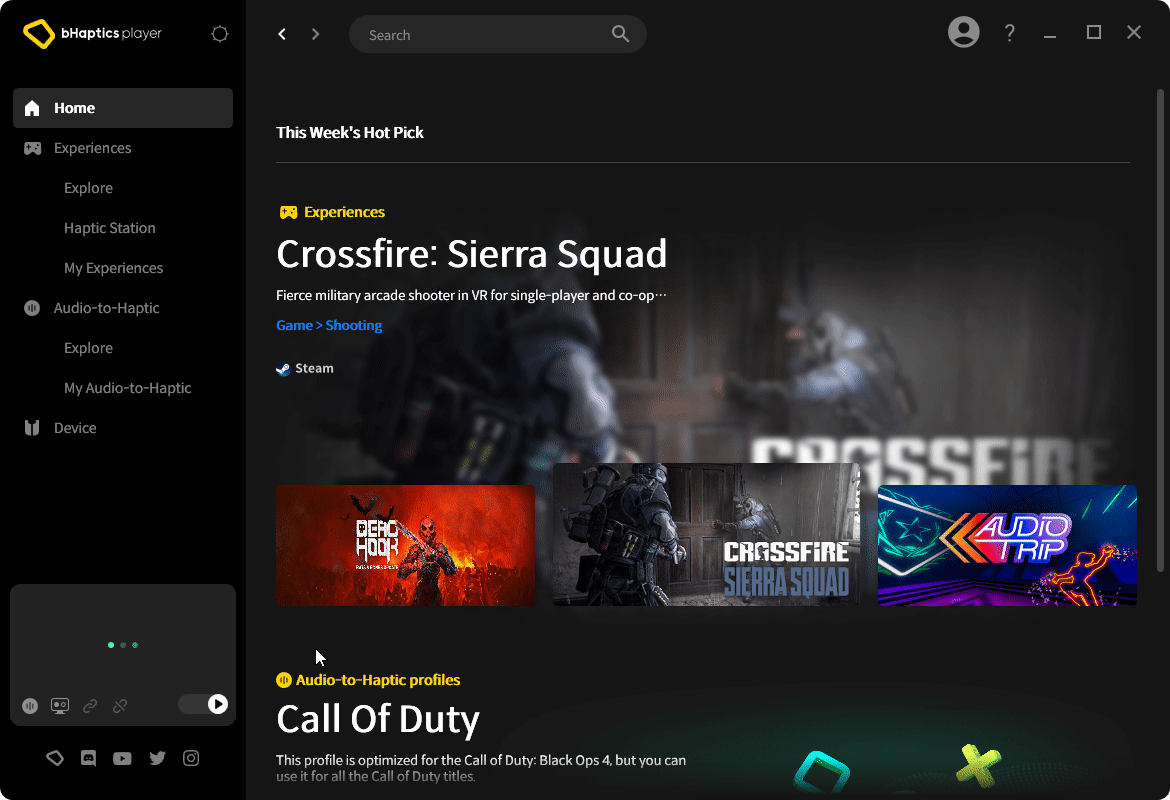 Running natively supported content